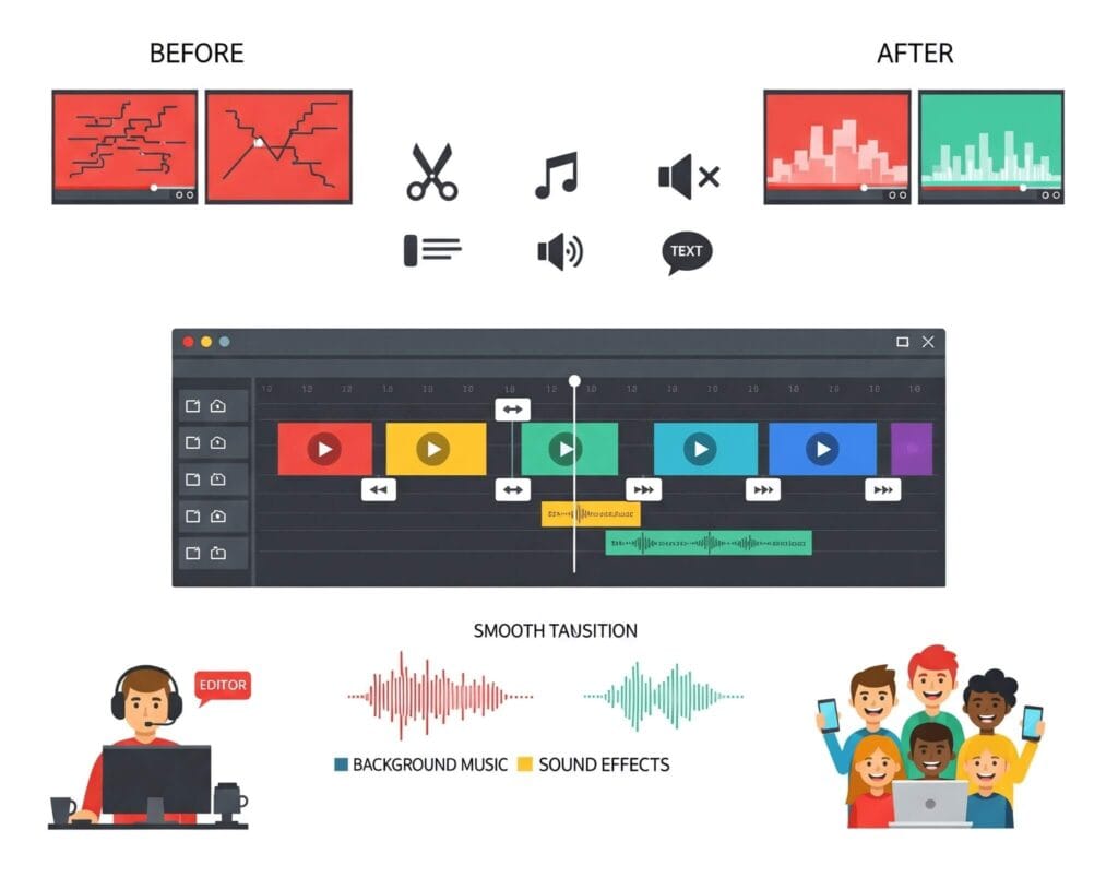 Video editing for retention